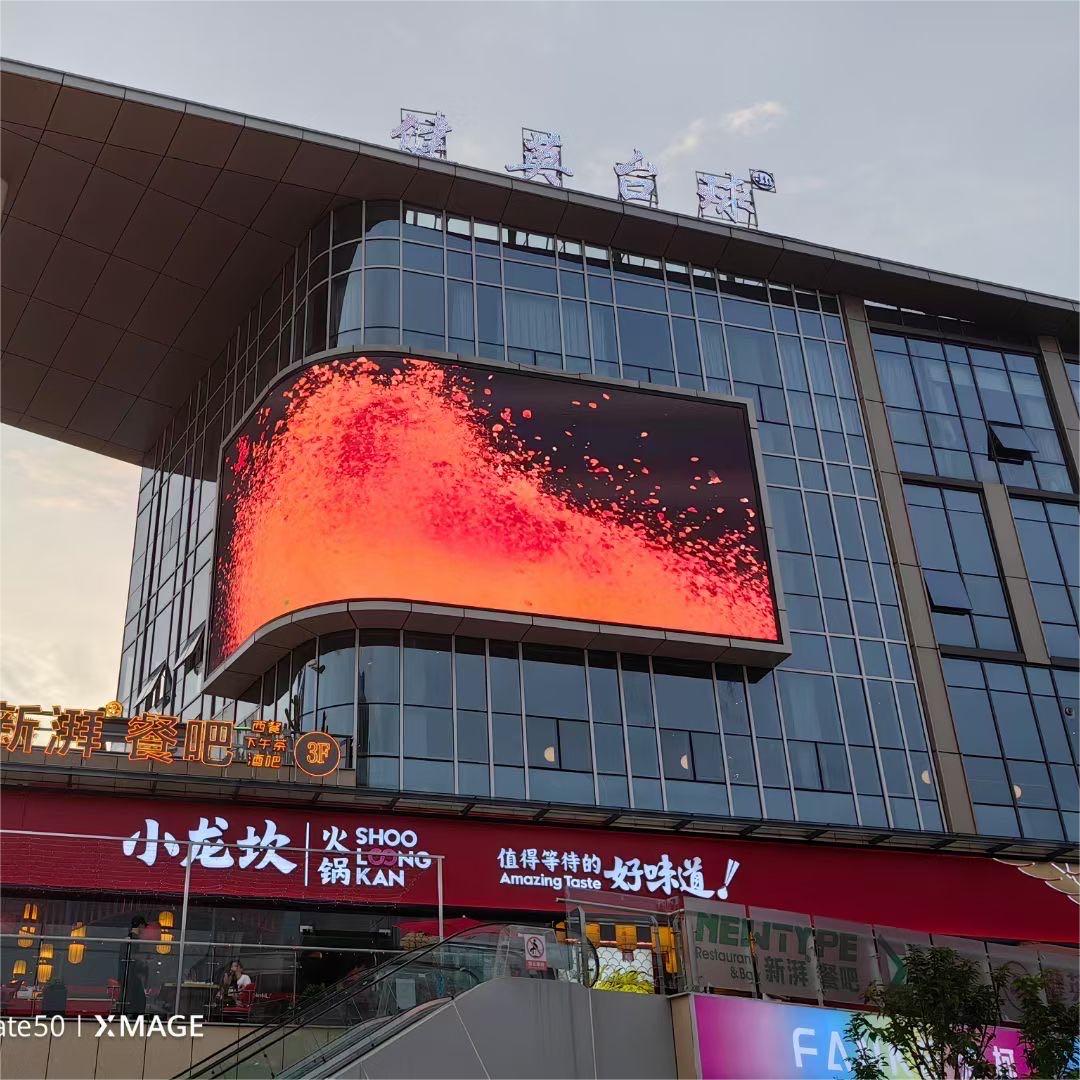 Panel de pantalla de visualización de vídeo LED 3D montado en la pared para exteriores
