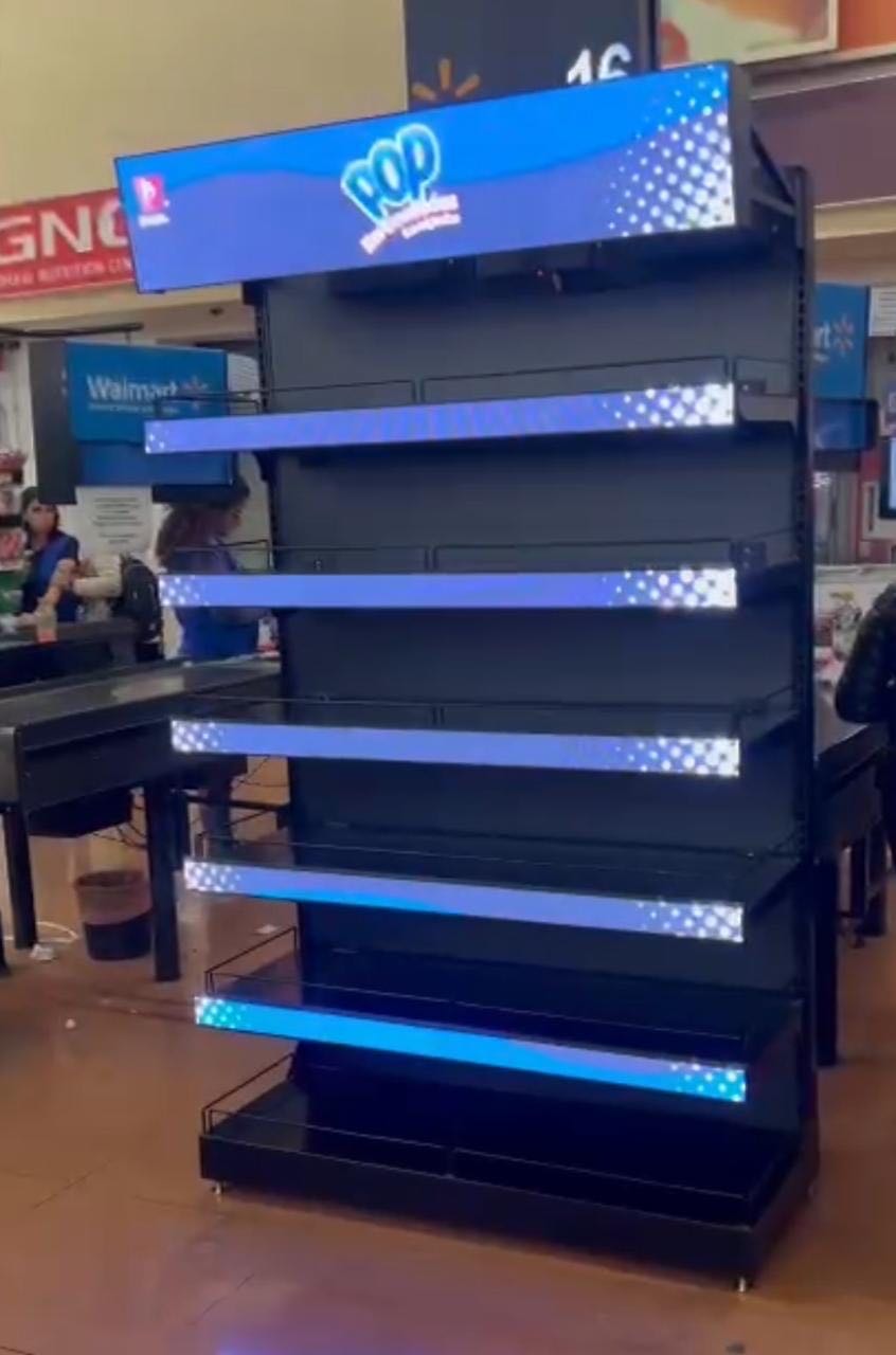 Señalización digital del supermercado LED de la exhibición del panel del estante del centro comercial