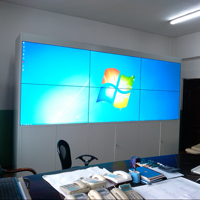 Pared de video LCD con soportes montados en la pared de mantenimiento frontal